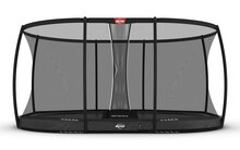 BERG Grand Elite InGround Trampoline - 520 x 345 cm - Safety Net DLX XL - Antraciet - Professioneel