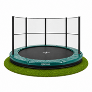 Akrobat Trampoline Primus Inground met half veiligheidsnet 305 cm Groen