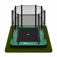 Akrobat Trampoline Primus Inground Rechthoek 335x244 cm Groen met veiligheidsnet