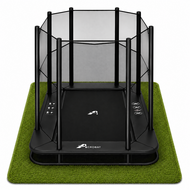 Akrobat Trampoline Orbit Inground 335x244 met veiligheidsnet Zwart / Zwart