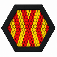 Bouncer Trampoline Hexagon - 201x174 cm - Groene rand - Maatwerk - Voorbeeld