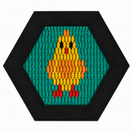 Bouncer Trampoline Hexagon - 201x174 cm - Groene rand - Maatwerk - Voorbeeld - Kuiken