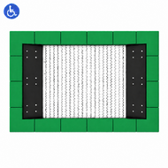 Bouncer Rechthoek Trampoline - 286x190 cm - Groene rand - Inclusief