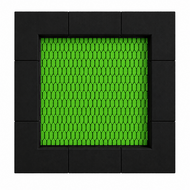 Bouncer Vierkant Trampoline - 142x142 cm - Zwarte rand - Openbaar gebruik