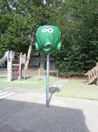 Sfeerfoto Balkorf Octopus Groen inclusief Verzinkte Paal