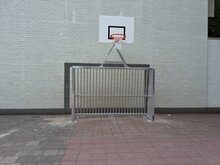 Sfeerfoto Anti-Vandalen Doel met Basket Aluminium 300x200x80cm