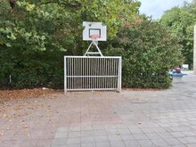 Sfeerfoto 2 Anti-Vandalen Doel met Basket Aluminium 300x200x80cm