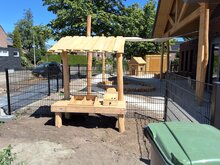 Robinia Groentekraam met Dak geplaatst