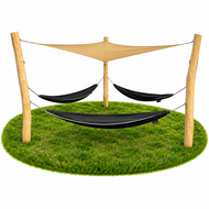 Robinia Hangmatten met schaduwdoek Openbaar