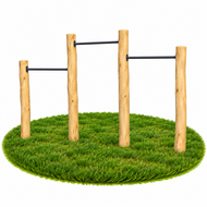 Robinia duikelrek Trio op maat RVS Extra Hoog