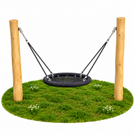 Robinia Schommel Bull Mono met Nestschommel &Oslash;120 cm Openbaar
