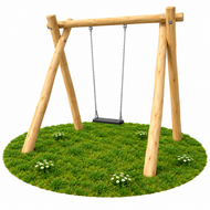 Robinia Houten Schommel op Maat 2 Haken