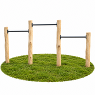 Robinia duikelrek *Trio** 90, 125 cm op maat #Deluxe Antraciet##