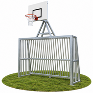 Anti-Vandalen Doel met Basket Aluminium 200x300x80cm