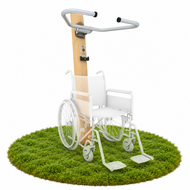 Robinia Outdoor Fitnesstoestel Flex Wheel Inclusive