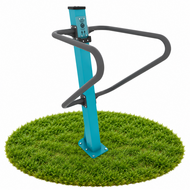 Outdoor Fitness Dip Bars Turquoise