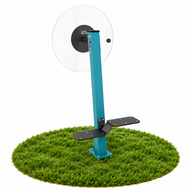 Outdoor Fitness Flex Wheel + Steps Turquoise
