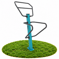 Outdoor Fitness Pull-Up Bar + Dip Bars Turquoise
