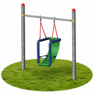 Inclusieve Huck Stalen Schommel Easy-Swing met Midi Zitschommel