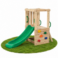 Houten peuter speeltoren Mari Small met glijbaan