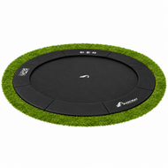Akrobat Trampoline Orbit Flat To The Ground 365cm Special Edition Zwart