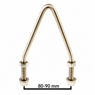 Ophangbeugels RVS 80-90mm voor Schommelzitje M8 Set