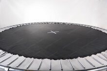 Trampoline rond inground veer