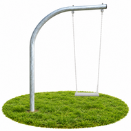 Schommelpaal Boog RVS &Oslash;100 mm