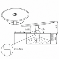 Europlay Carrousel Satellietschotel - 200 cm - tekening