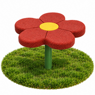 Europlay Stappaaltje Bloem - Rood of Blauw - 60 cm - Rood