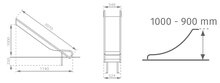 specificatie RVS aanbouwglijbaan