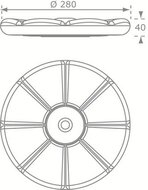 technische tekening schotelschommel