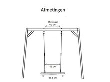 Afmetingen Nest schommel Ovaal