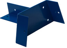 Hoekverbinding voor vierkante palen 80x80 t/m 90x90 mm Blauw