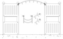 Hangladder RVS voor openbaar gebruik