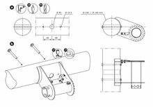 Kabelspanner voor kabelbaan Rondhout installatie voorbeeld