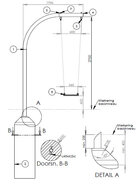 Schommel Paal RVS Openbaar tekening