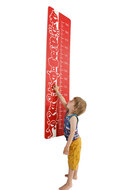 Speelpaneel 'hoe groot' rood