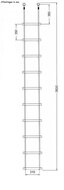 Touwladder 10 sporten 3.5m afmetingen