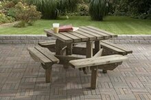 kinderpicknicktafel robuust tuin tuinbank tafel kinder picknick houten