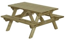 picknicktafel rechthoek rechthoekig kopen 120x115cm buiten kindertafel