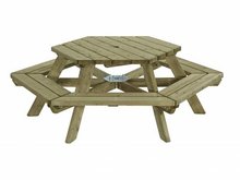 picknicktafel zeshoek zeshoekig kopen &Oslash;225cm buiten