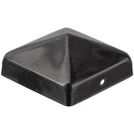 Paalornament Zwart Gepoedercoat Piramide 121x121 mm