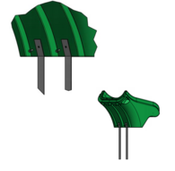 Kunststof modules groen stukken