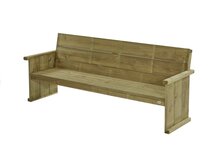 4-zitsbank lisse 230cm buiten te koop 230 cm hout 35mm bank