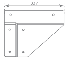 Afmetingen Hoekverbinding