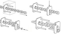 Technische tekening Kettingklem RVS