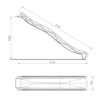 Afmetingen Tsuri glijbaan Geel